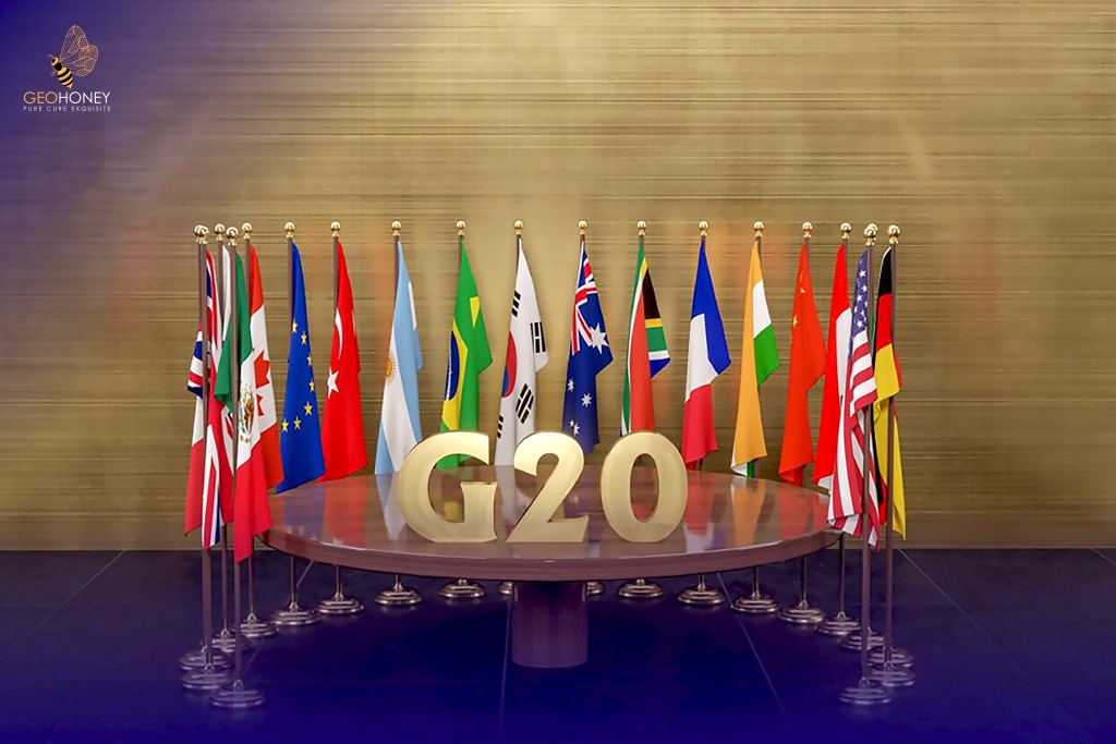 G20 leaders at New Delhi reaffirm commitment to achieve net zero GHG emissions by mid-century, addressing urgent climate change issues.